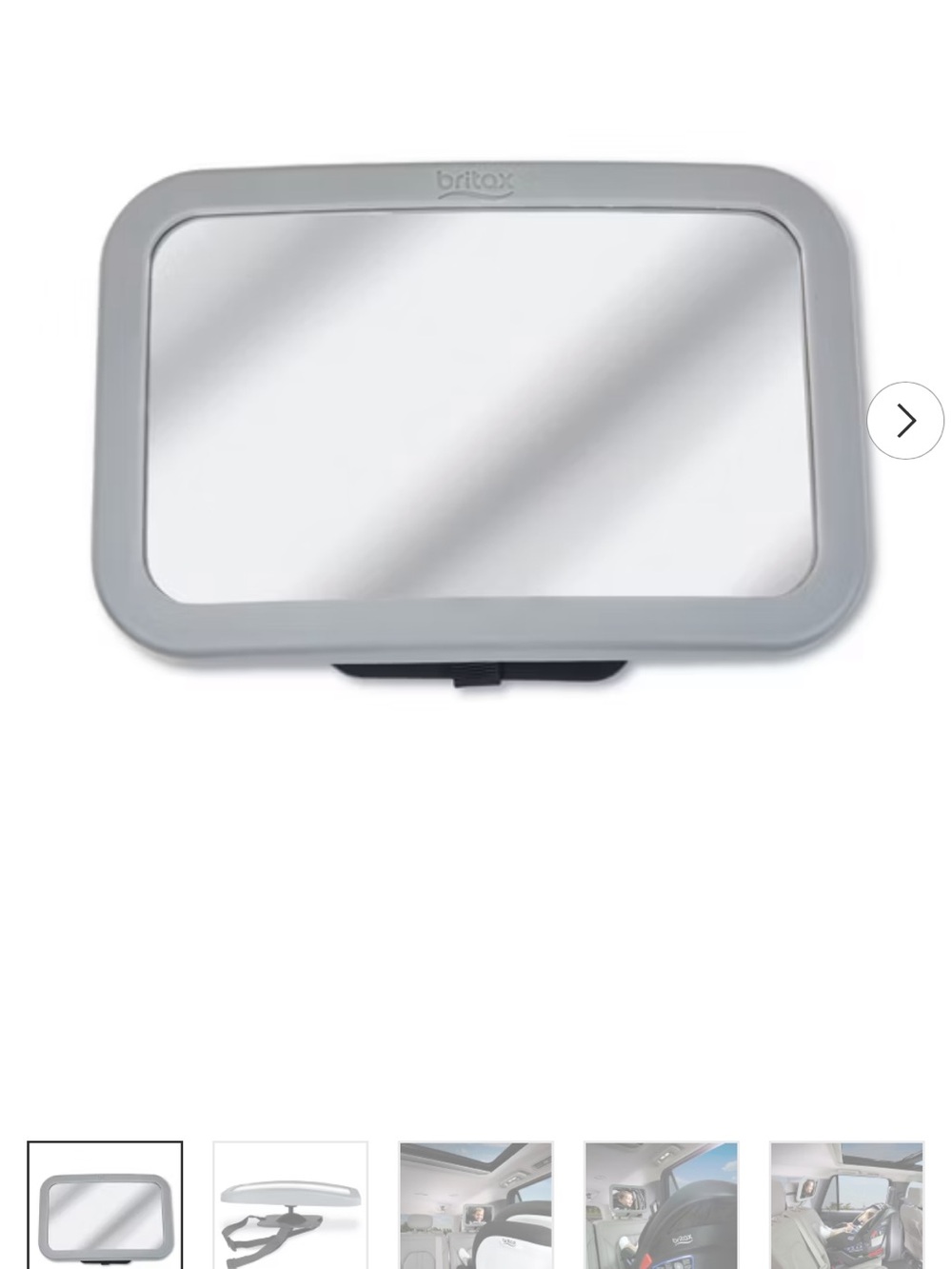 Pair of Britax Baby Mirrors in Light Gray (Quantity 2)
